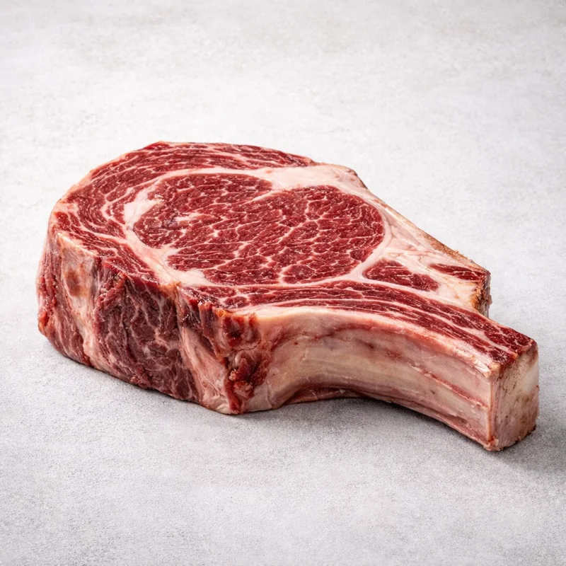 Picaña de ternera premium con infiltración visible.