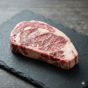 Entrecot de ternera premium con infiltración equilibrada.