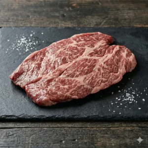 Secreto de ternera premium con infiltración equilibrada.