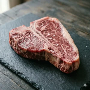 T-Bone de ternera premium con hueso central.